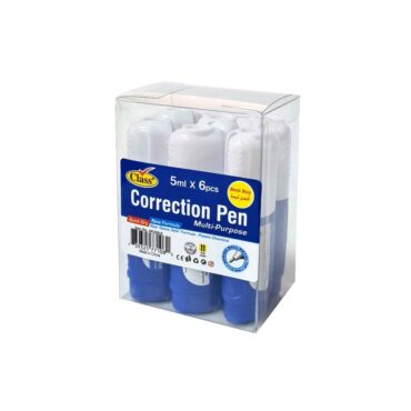 Class Correction Spring Ball Pen 1.0mm Set - 5ml x 6 Pcs