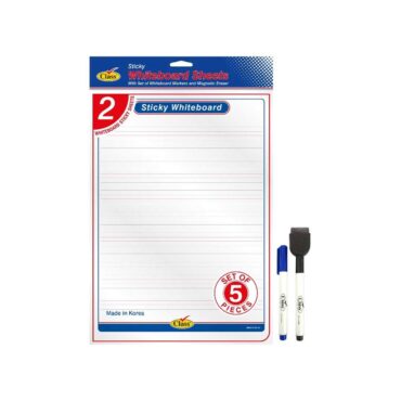 Class Whiteboard Sheets with Marker & Eraser Set