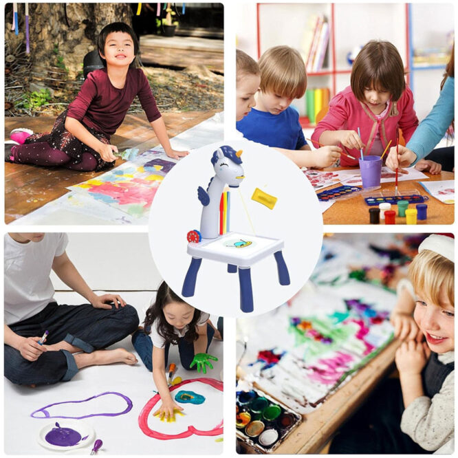 Tetris Projection Painting Table (3Yrs+) Unicorn