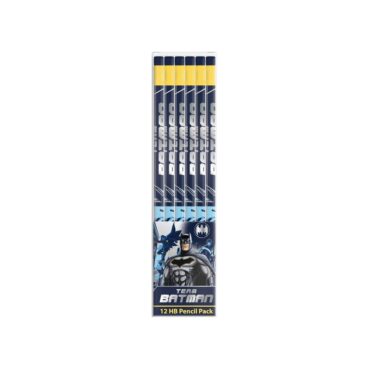School HB Pencils with Eraser Pack | Team Batman - 12 Pencils