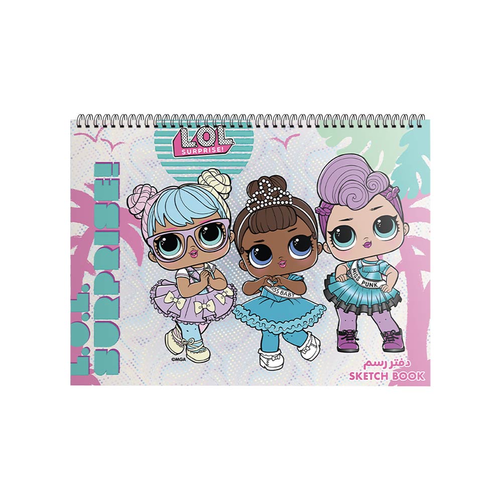 Kids Spiral Sketchbook | Lol Surprise Team - 15 Sheets
