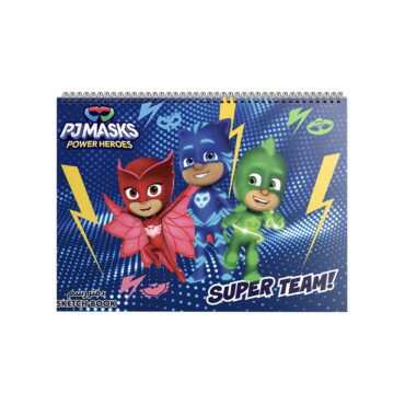 Kids Spiral Sketchbook | PJ Masks - 15 Sheets
