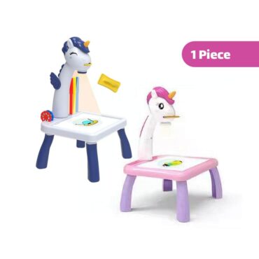 Tetris Projection Painting Table (3Yrs+) Unicorn | Mix Color - 1 Piece