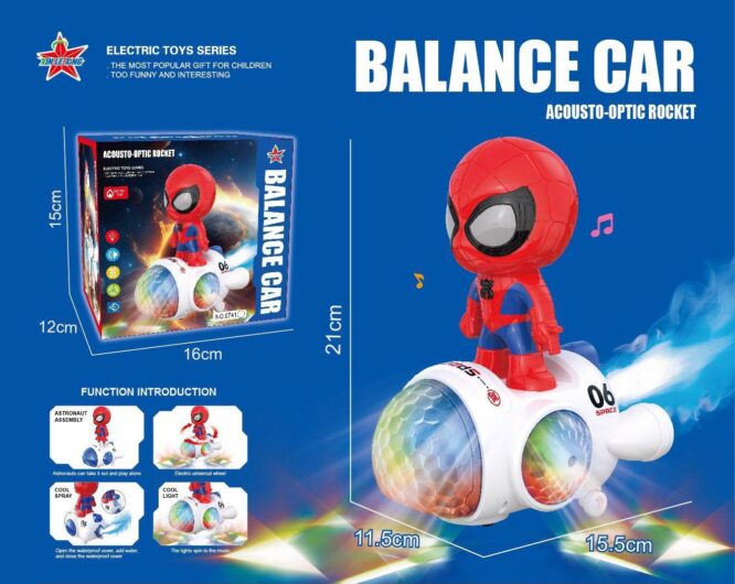 Rocket Balance Car (3Yrs+) Spiderman