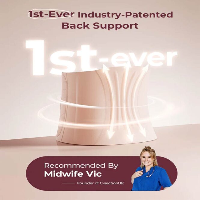 Momcozy Ergowrap Postpartum Belly Wrap - Postpartum Belly Band - L