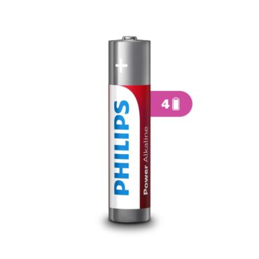 Philips Power Alkaline Battery AAA 1.5V - 4 Micro Batteries