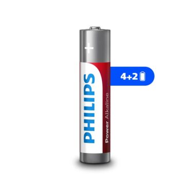 Philips Power Alkaline Battery AAA 1.5V Promo Pack - 4+2 Micro Batteries