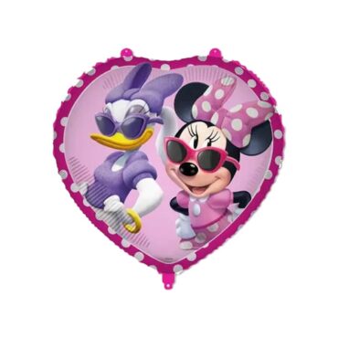 Licensed Foil Balloons, Minnie Junior Foil Balloon - 46cm Heart Shaped
