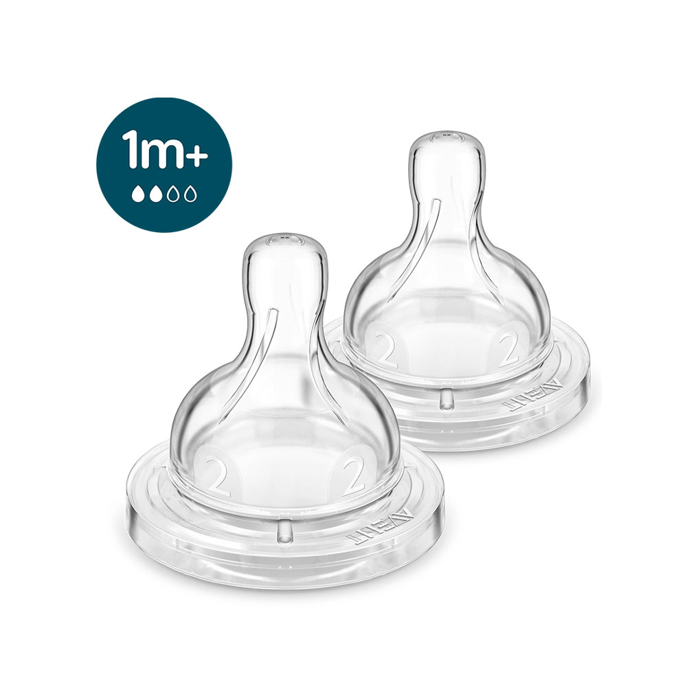 Philips Avent Anti-Colic Flow 2 Teats (1m+) 2 Pcs