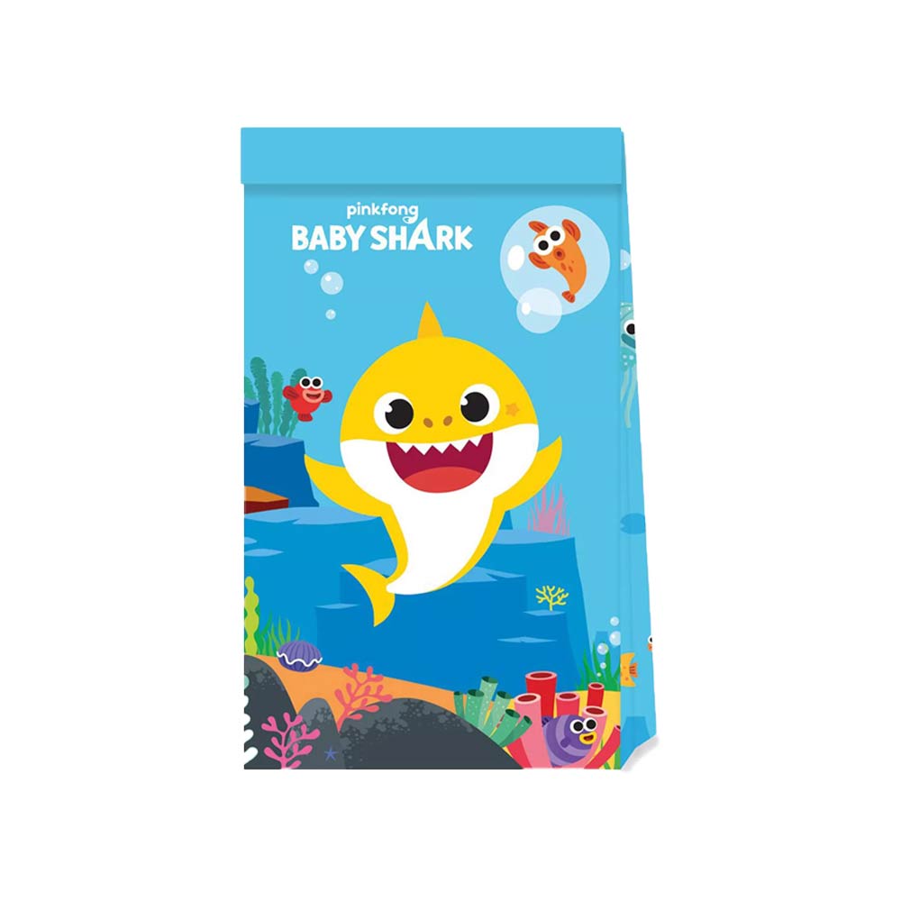 Procos Babay Shark Paper Party Bags - 4 Pcs