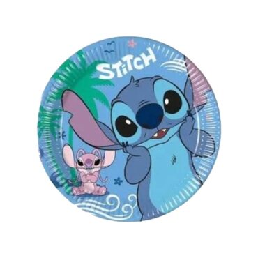 Procos Stitch & Angel Paper Plates 19.5cm