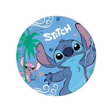 Procos Stitch & Angel Paper Plates 23Cm - 8Pcs