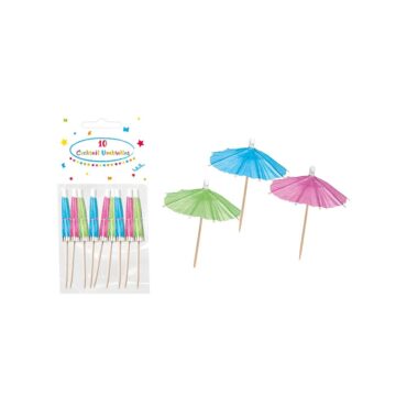Procos Wooden Unicolor Cocktail Umbrellas