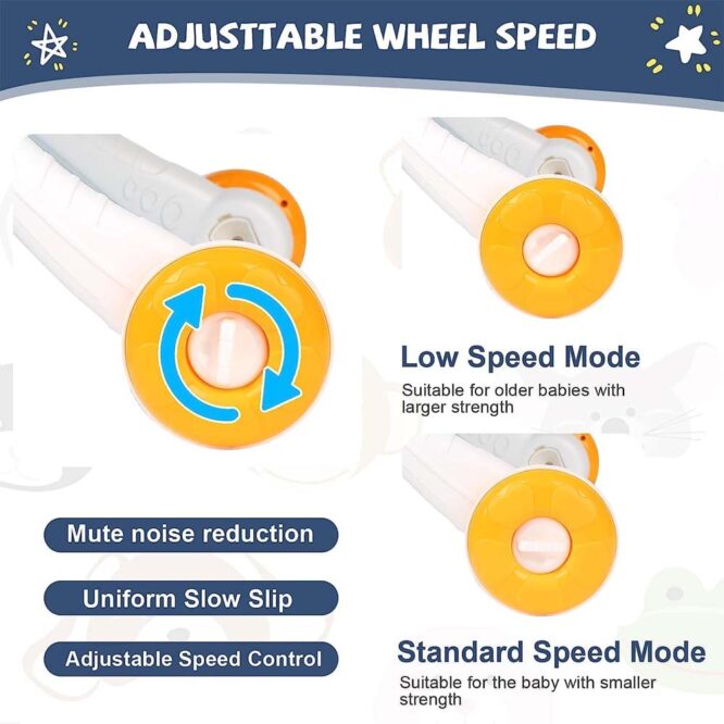 Huanger 2-In-1 Baby Music Walker - Blue