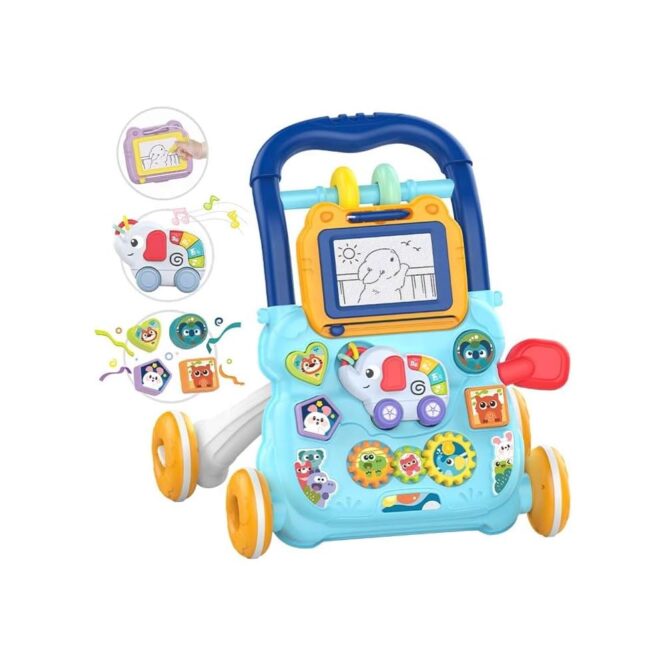 Huanger 2-In-1 Baby Music Walker - Blue