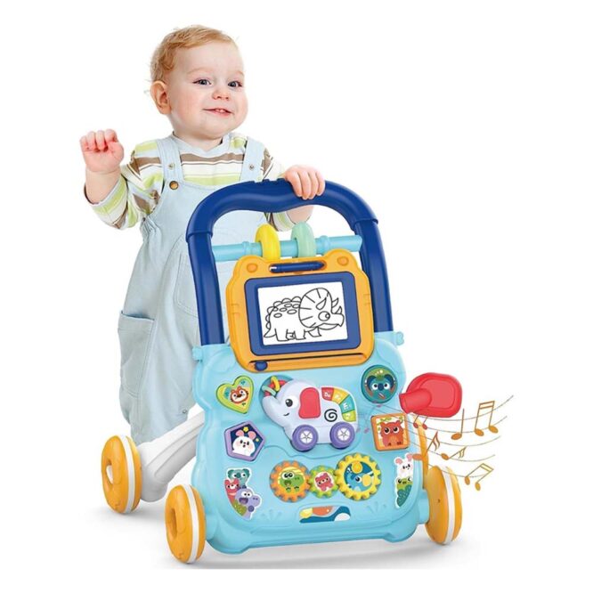 Huanger 2-In-1 Baby Music Walker - Blue