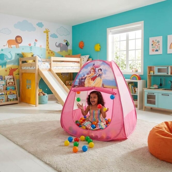 Kids Play Tent with 50 Balls - Princess
