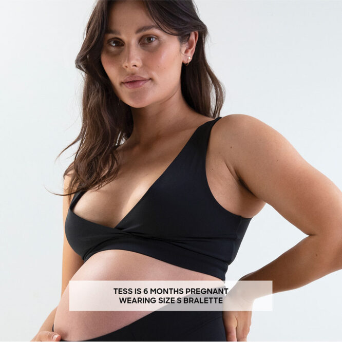 Bare Mum Postpartum Bralette Reversible - Black