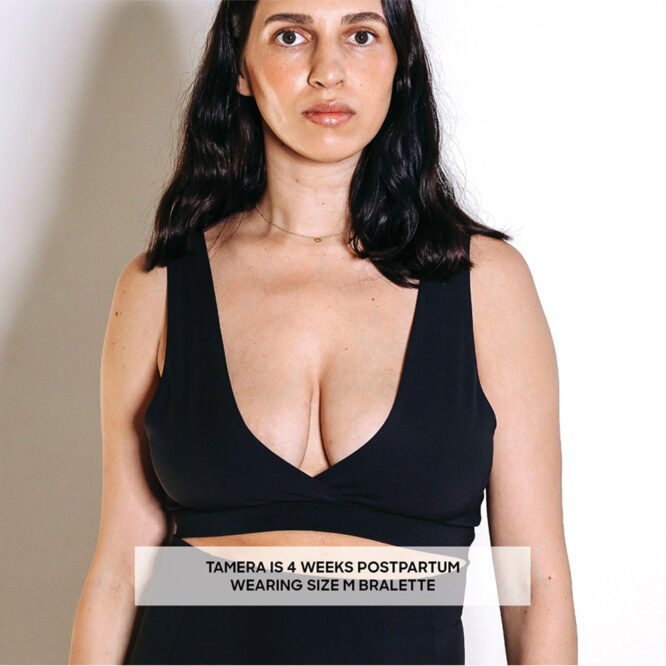 Bare Mum Postpartum Bralette Reversible - Black