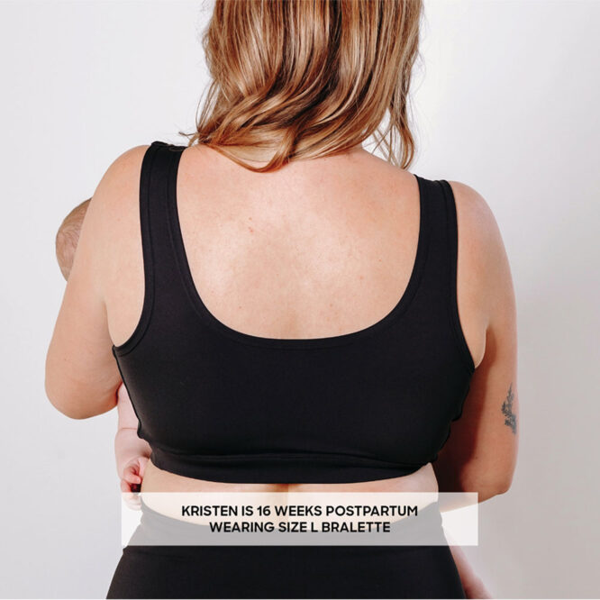 Bare Mum Postpartum Bralette Reversible - Black