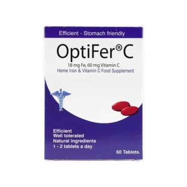 OptiFer C (Heme Iron & Vitamin C Food Supplement) 60 Tablets