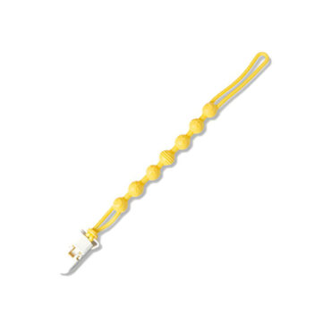 Ninoo Silicone Pacifier Clip (Plastic) Yellow