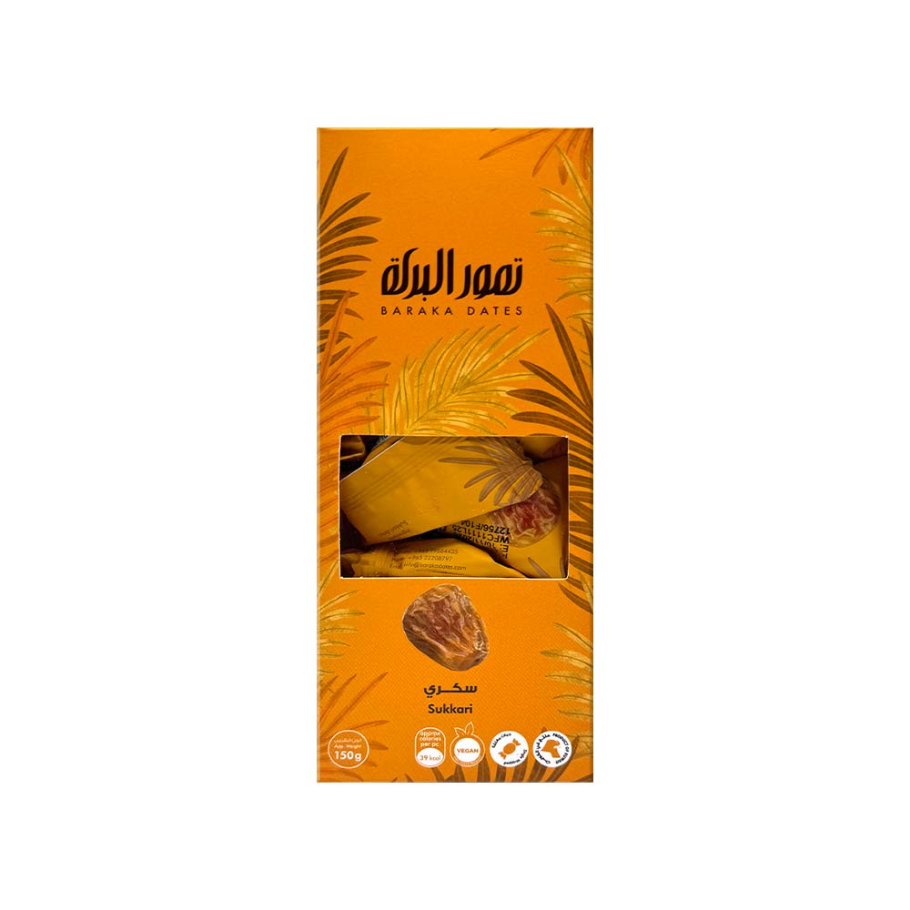 Baraka Dates Box - Sukkari Dry Dates 150g