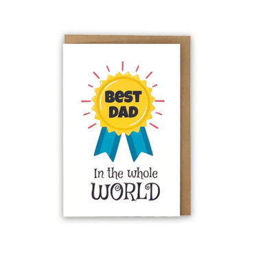 Far Designs Large Card - Best Dad In The World