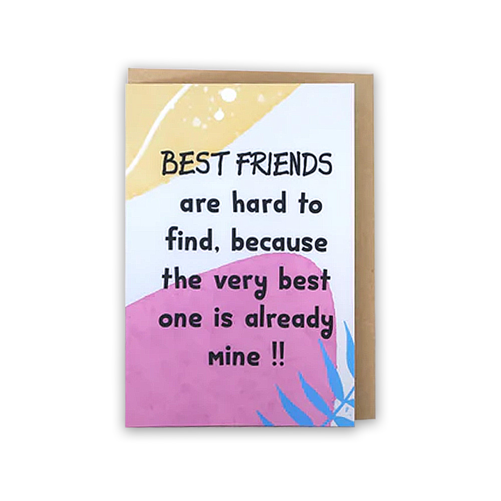 Far Designs Large Card - Best Friend