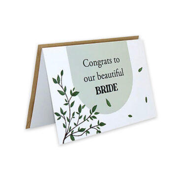 Far Designs Large Card - Congrats To Our Beautiful Bride