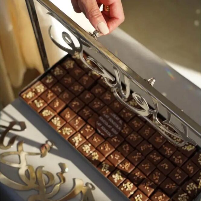 The Steel Phrases Tray Set - Silver