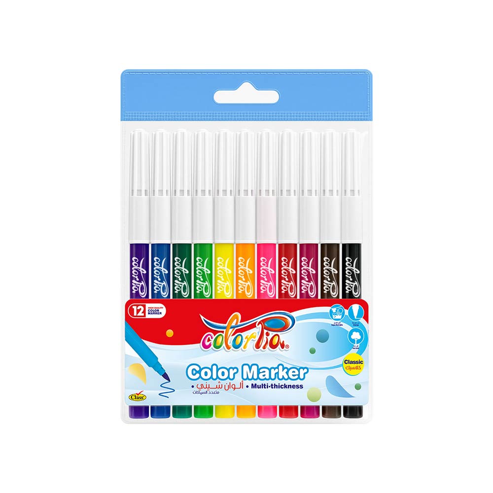 Class Colorpia Color Markers - 12 Markers