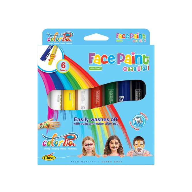 Class Colorpia Metallic Face Paints - 6 Colors