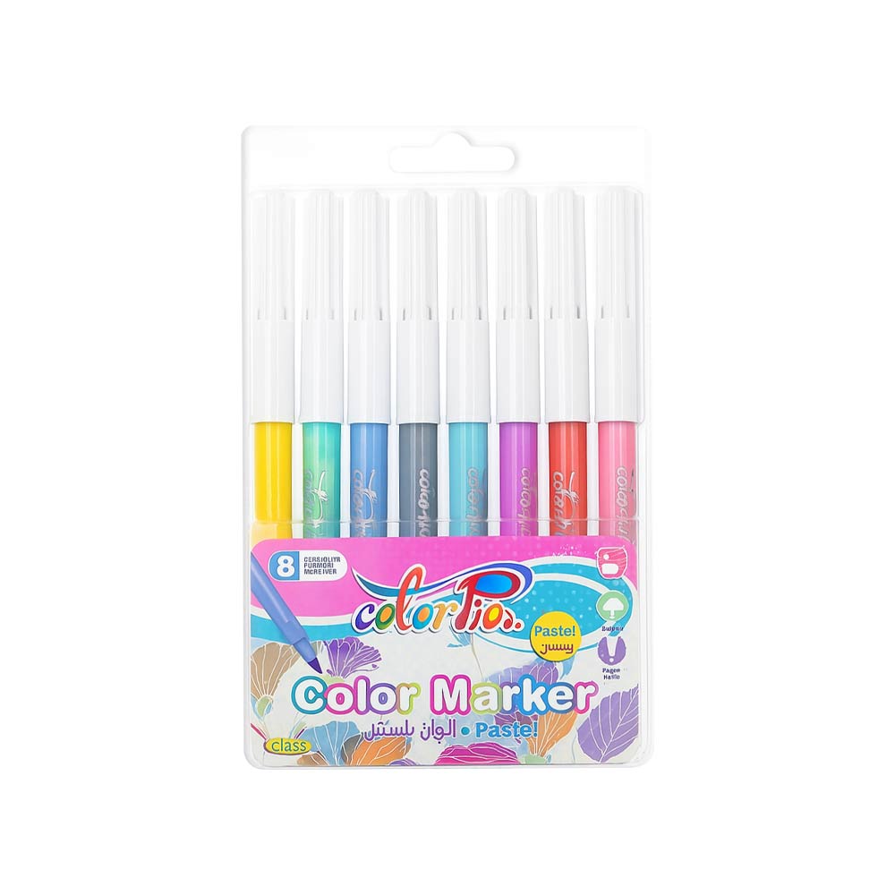 كلاس أقلام تلوين باستيل كلوربيا - 8 ألوان