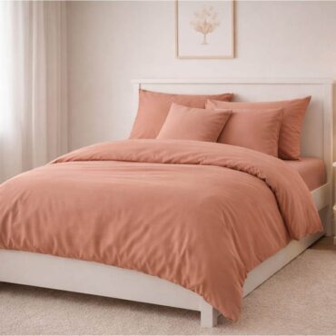 Bella Casa Luxury Bedding Single Set (Bamboo) Dusty Rose