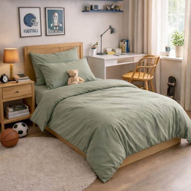 Bella Casa Luxury Bedding Single Set (Bamboo) Green
