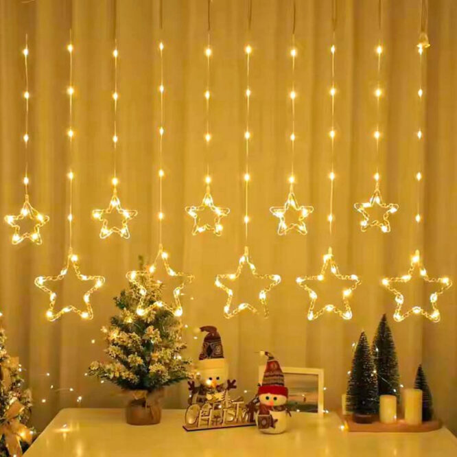 Ramadan Acrylic Battery String Lights 3 Meter - Round Stars