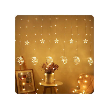 Ramadan Acrylic Battery String Lights 3 Meter - Small Crescent with Stars