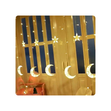 Ramadan Acrylic Battery String Lights 3 Meter - Crescent & Stars