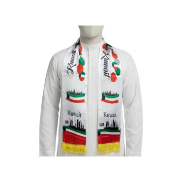 National Day Kuwait Scarf - Kuwait Landmarks