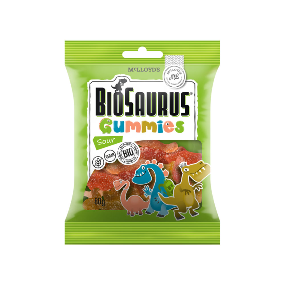 Mclloyds Biosaurus Gummies Sour 80g