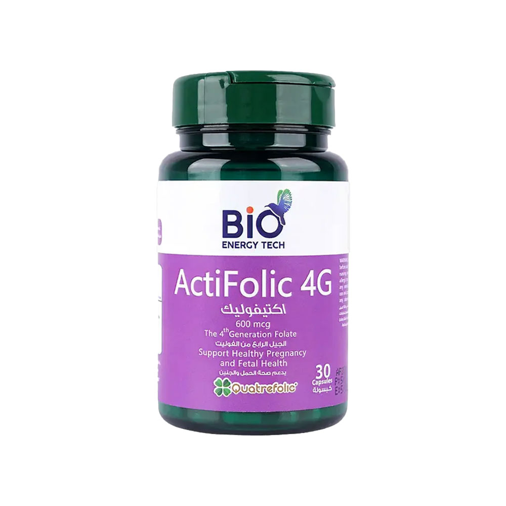 Bio Energy Tech ActiFolic 4G (for Healthy Pregnancy & Fetal Health) 30 Capsules
