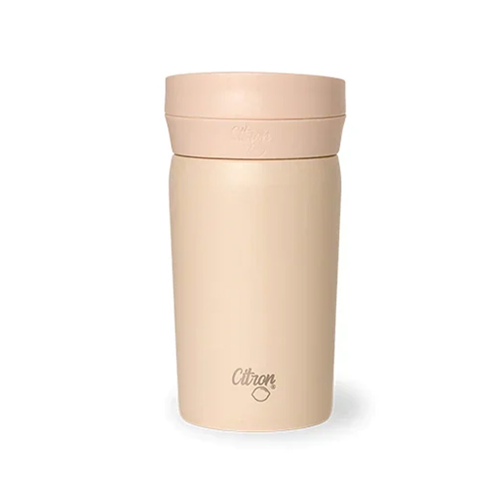 Citron Insulated Coffee Mug 320ml - Beige
