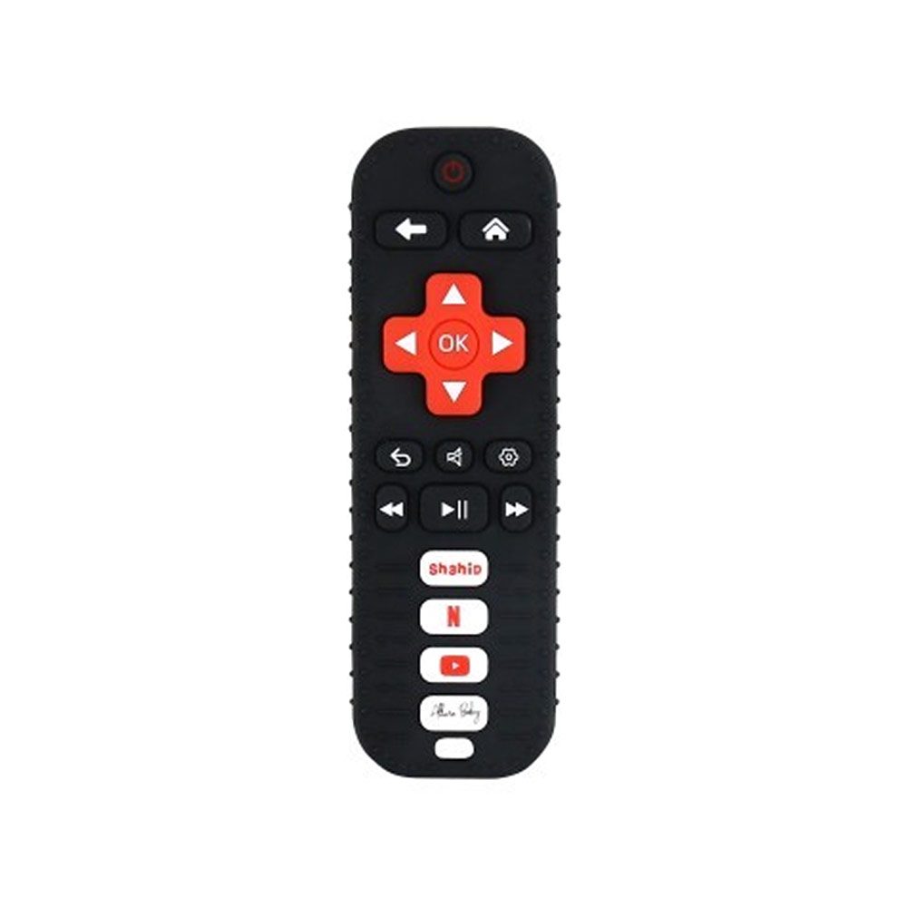 Allure Baby Silicone Remote Teether - Black