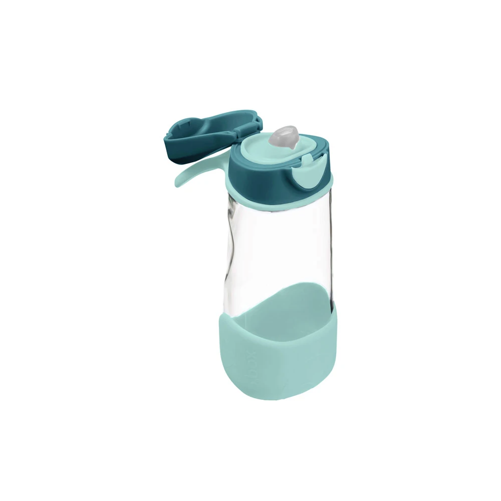 B.Box Sport Spout Bottle 450ml - Emerald Forest