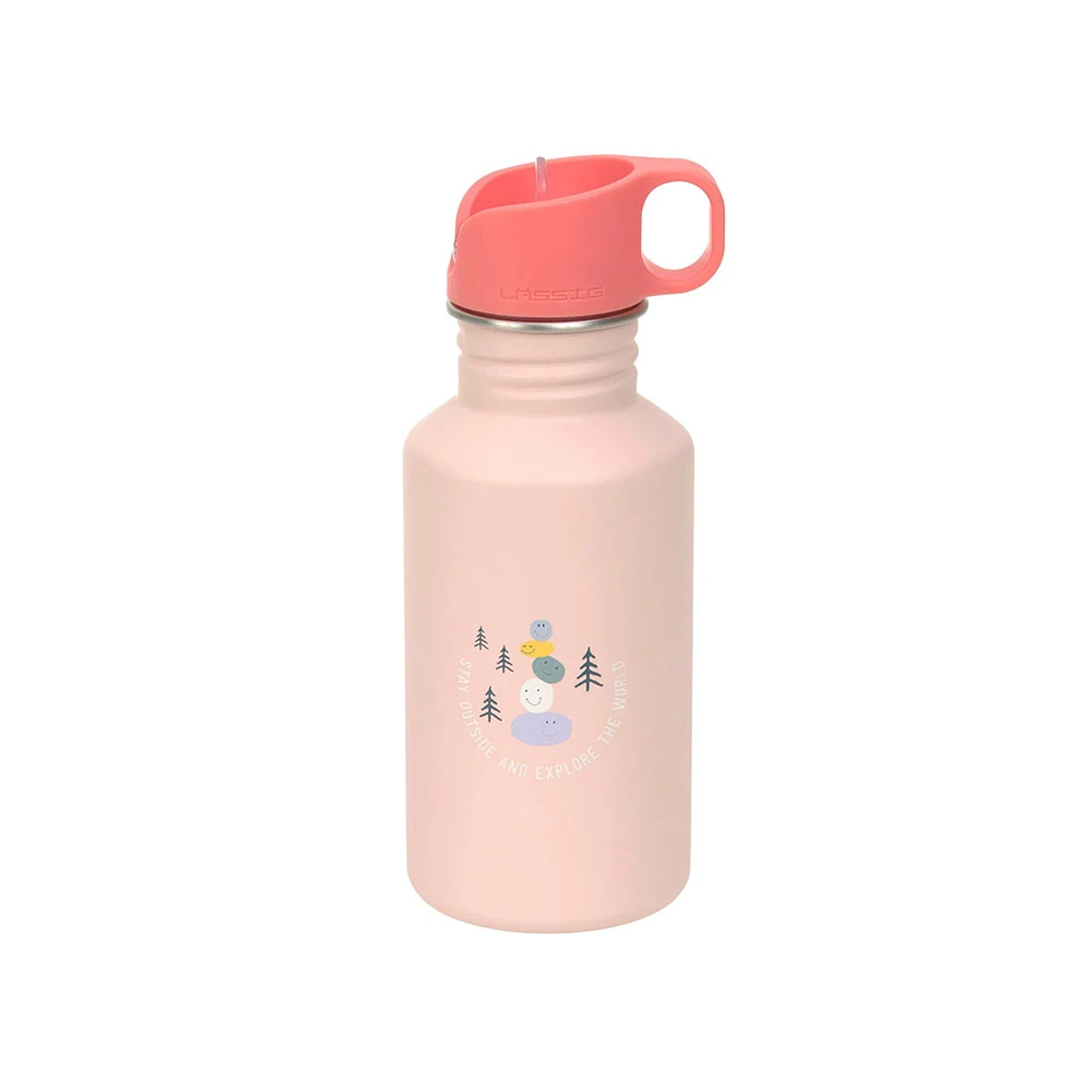 Lassig Bottle Stainless Steel 500ml | Sunny Explorer, Rose/Pink
